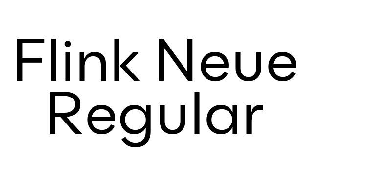 Flink Neue Regular Font