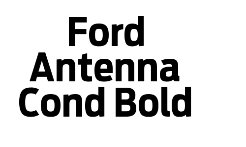 Ford Antenna Cond Bold Font