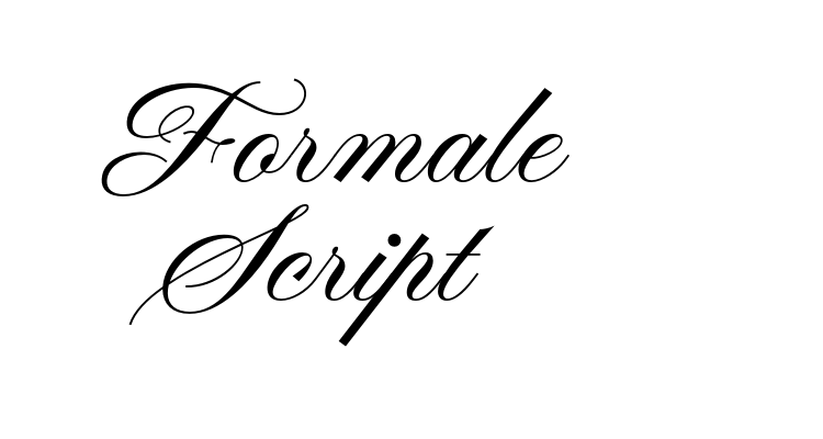 Formale Script Font