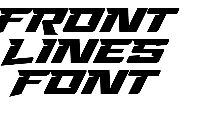 Front Lines Font Font