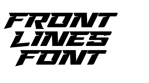 Front Lines Font