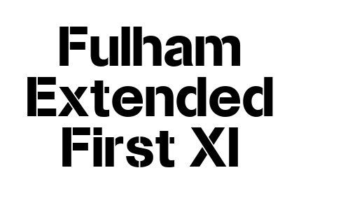 Fulham Extended First XI Font