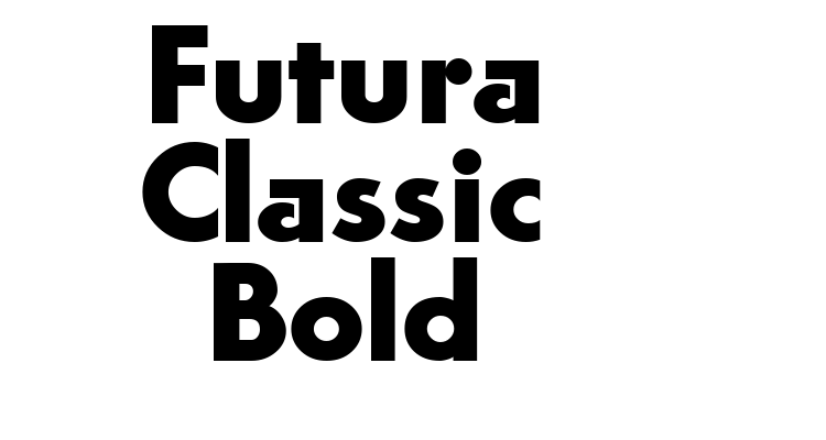 Futura Classic Bold Font