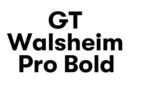 GT Walsheim Pro Bold Font