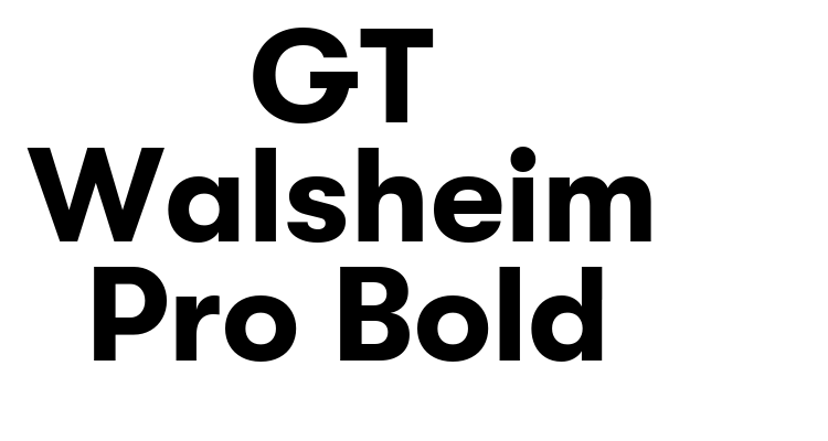 GT Walsheim Pro Bold Font