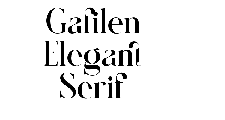 Gafilen Elegant Serif Font