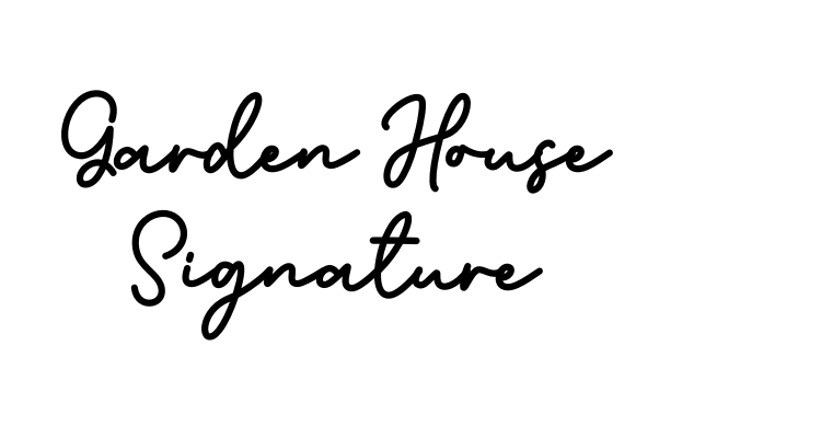 Garden House Signature Font