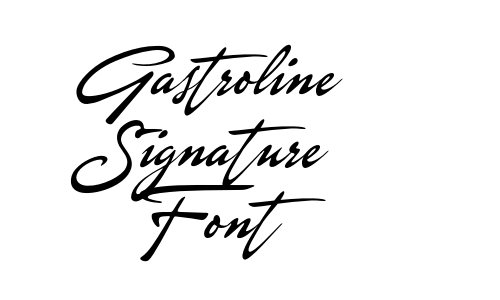 Gastroline Signature Font Font