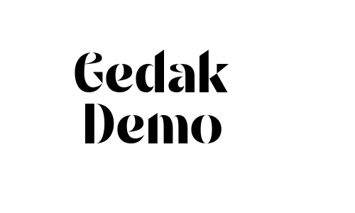 Gedak Demo Font