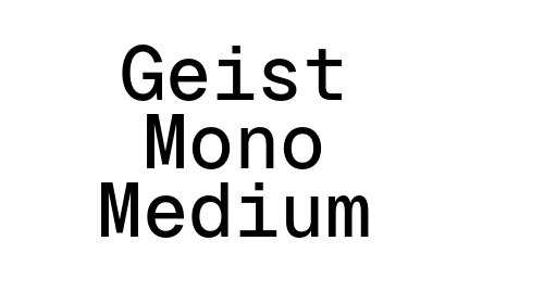 Geist Mono Medium