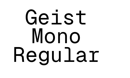Geist Mono Regular Font