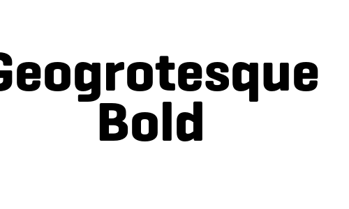 Geogrotesque Bold Font