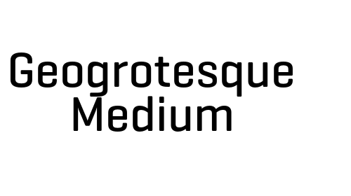 Geogrotesque Medium
