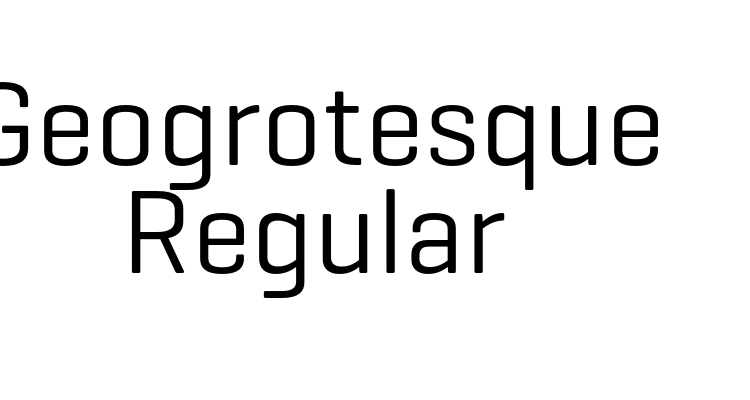 Geogrotesque Regular Font