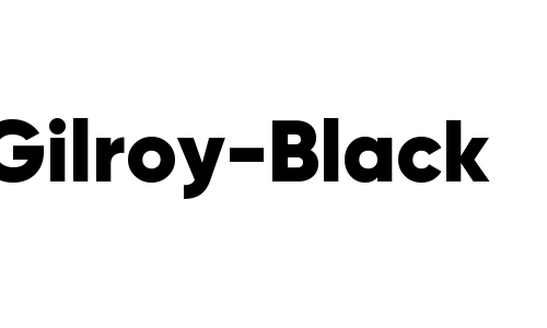 Gilroy-Black Font