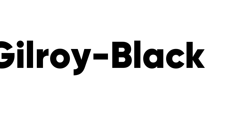 Gilroy-Black Font
