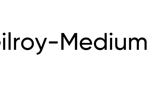 Gilroy-Medium Font