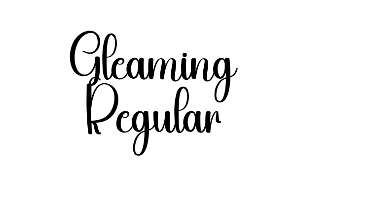 Gleaming Regular Font