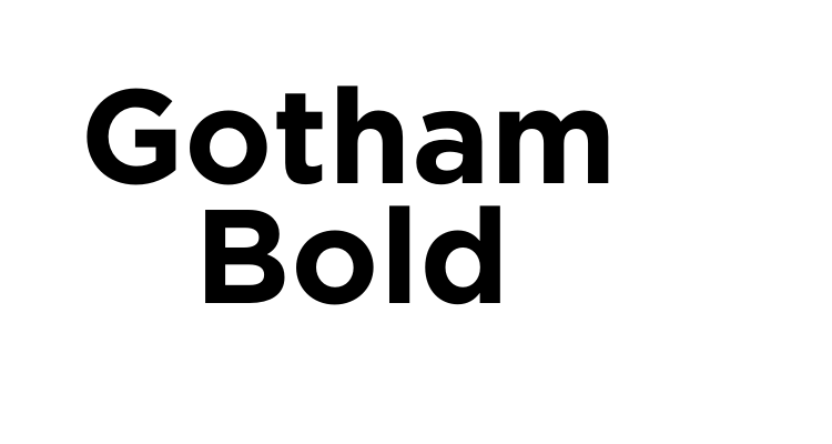 Gotham Bold Font
