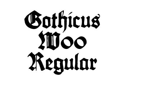 Gothicus W00 Regular Font