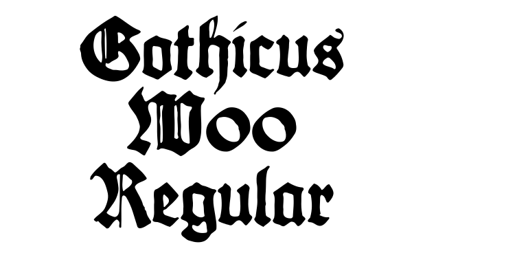 Gothicus W00 Regular Font
