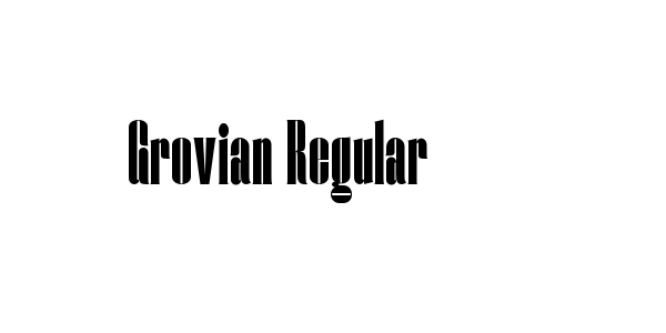 Grovian Regular Font