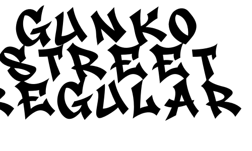 Gunko Street Regular Font
