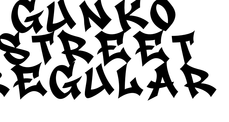 Gunko Street Regular Font