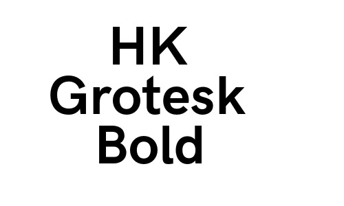 HK Grotesk Bold Font