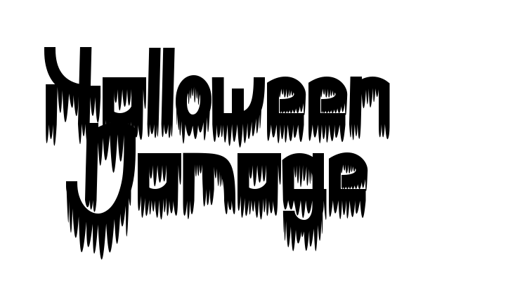 Halloween Damage Font