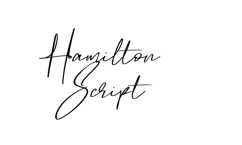 Hamilton Script Font