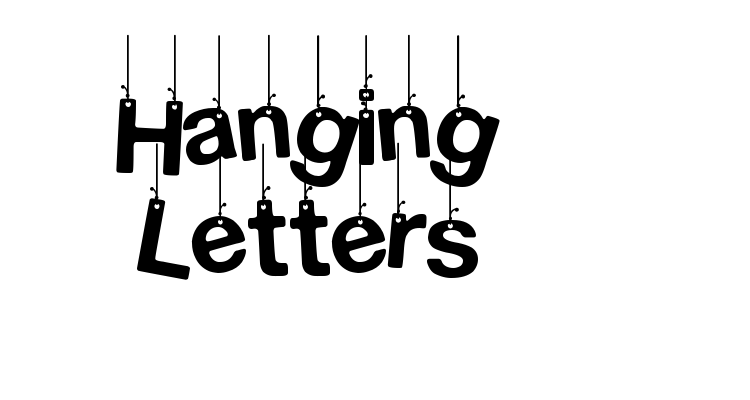 Hanging Letters Font