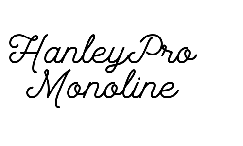 HanleyPro Monoline Font