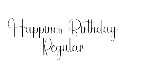 Happines Birthday Regular