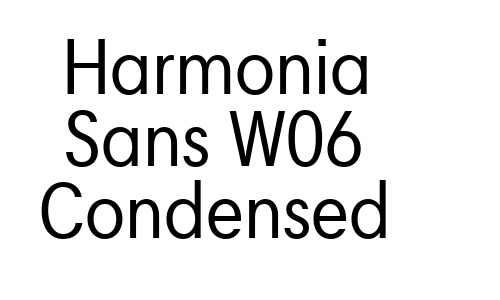 Harmonia Sans W06 Condensed Font