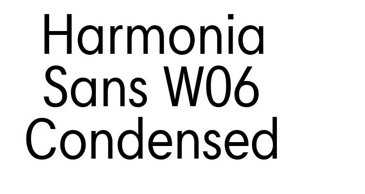 Harmonia Sans W06 Condensed Font