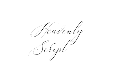 Heavenly Script Font