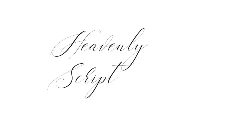 Heavenly Script Font