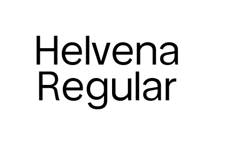 Helvena Regular Font