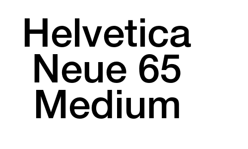 Helvetica Neue 65 Medium Font