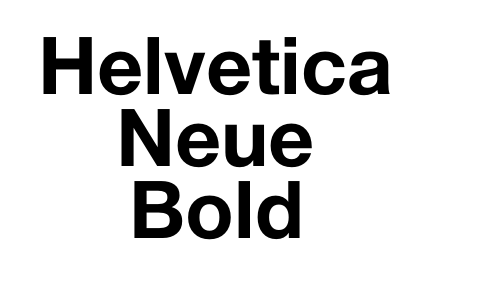 Helvetica Neue Bold
