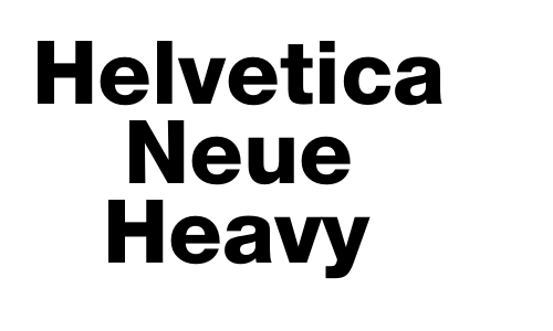 Helvetica Neue Heavy
