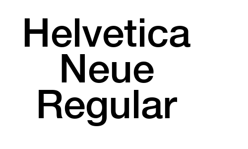 Helvetica Neue Regular