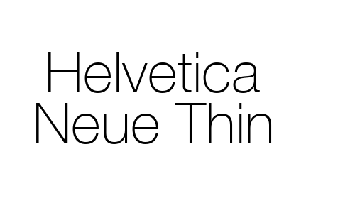 Helvetica Neue Thin