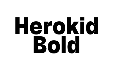 Herokid Bold Font