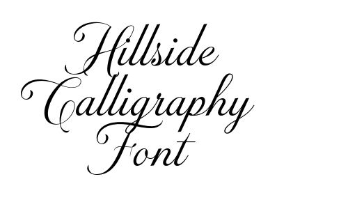 Hillside Calligraphy Font Font
