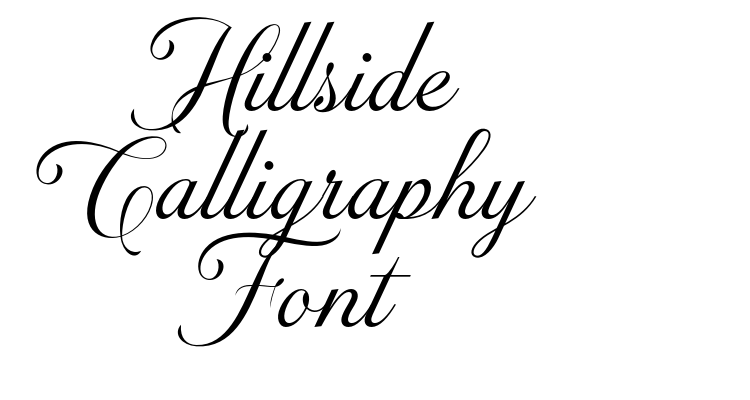 Hillside Calligraphy Font Font