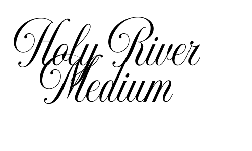Holy River Medium Font