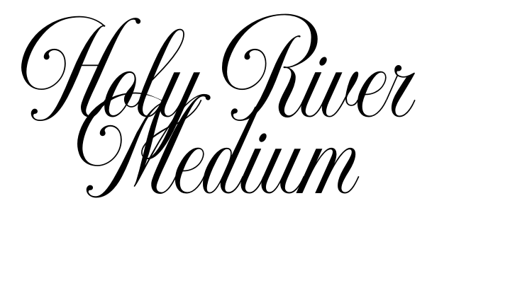 Holy River Medium Font