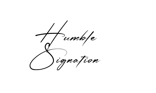 Humble Signation Font